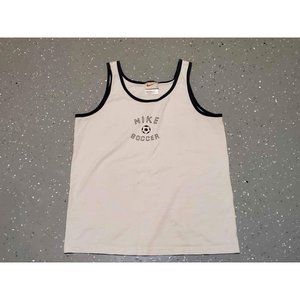 Nike tank top vintage old tag white blue boys